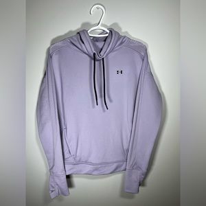 Under armor purple mock neck sweater size small